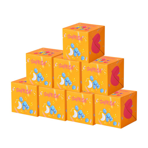 Christmas Gift Box Red Envelope Folding Bounce Yellow 1