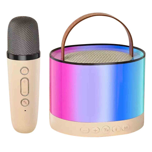 Jacenvly K52 Bluetooth speaker portable karaoke microphone 1