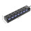 Divisor USB de 7 puertos negro para portátil 2