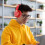 Cuffie da gioco wireless circumaurali YaChu con microfono, rosse 8