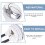 Toilet Dual Flush Button Kit ABS Handle Replacement 2
