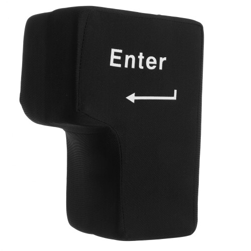 USB-vormig stresskussen zwart 2