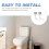 Toilet Flush Button Set White 2 Pieces 6