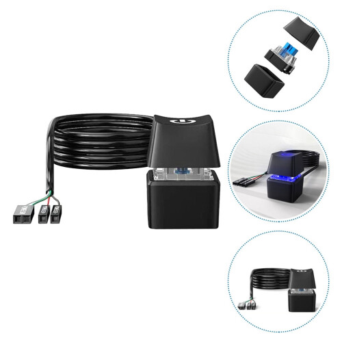 Interruttore di alimentazione per PC desktop, nero, 1,65 m 1