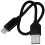 Cablu de încărcare USB-C negru 0,25 m 7