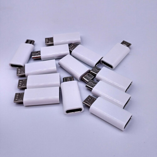 Type-C hunn-til-USB-adaptersett, 2 deler, hvit 1