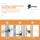 FRCOLOR Self-Locking Gate Latch Heavy Duty 1 Set 5