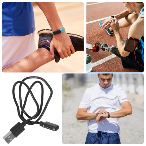 Cablu de încărcare magnetică pentru ceas inteligent, USB cu 4 pini 1