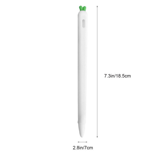 Morotsformat stylusfodral för Apple Pencil2, vit 1