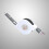 Cabo de carregamento retrátil Micro USB e Tipo C preto 6