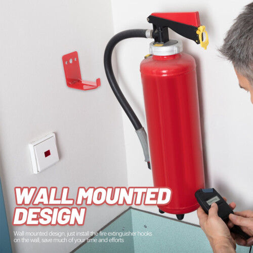 Fire Extinguisher Hooks Heavy Duty Wall Mount 4 pcs 2