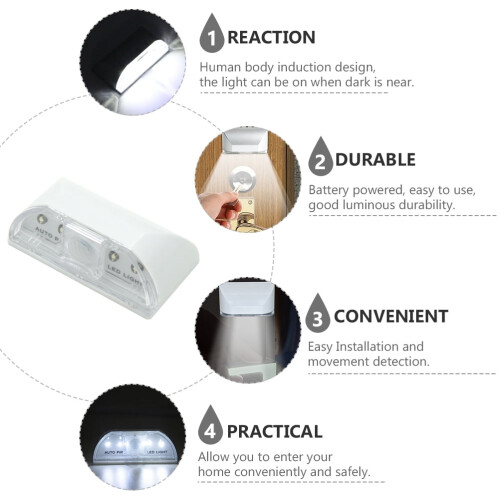 LED-bevegelsesnøkkelhullslys hvitt 1 stk. 2