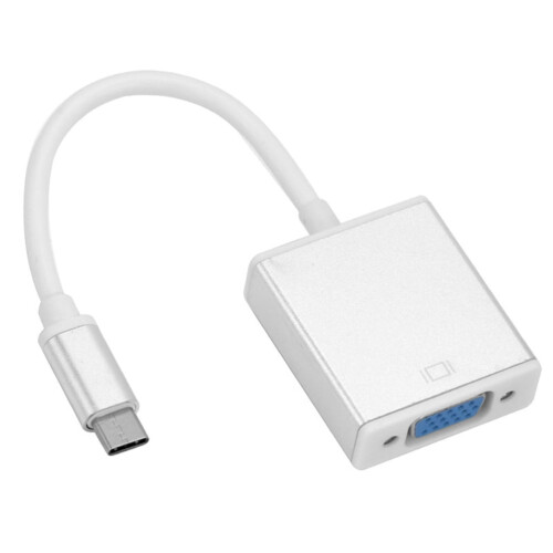 Typ-C till VGA-adapterkabel 1080P USB3.1Silver 1