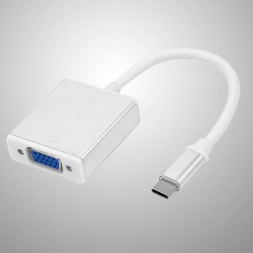 Typ-C till VGA-adapterkabel 1080P USB3.1Silver 2