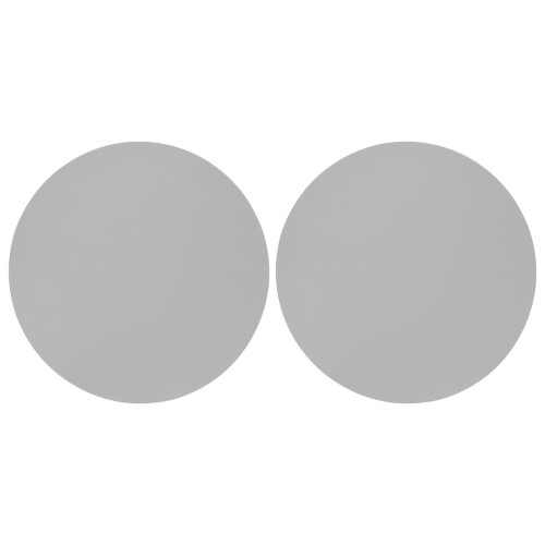 Ronde muismatten van PU-leer (2 stuks) 1