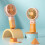 maxiaxia Mini Small Fan Force Fan Force Εξωτερικός Ηλεκτρικός Ανεμιστήρας για Φοιτητές, Μικρός 4