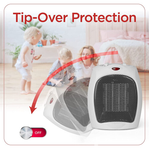 Přenosný keramický ohřívač prostoru 1500 W 2