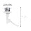 Toilet Tank Flush Button Replacement White ABS 4 pcs 6