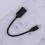 Type-C hann til USB hunn forlengerkabel svart 4