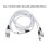 USB-Ladekabel, nylonummantelt, 2-in-1 2