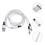 USB-Ladekabel, nylonummantelt, 2-in-1 3