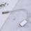 Qianheqian USB-C to USB-A extender cable 1m silver 4