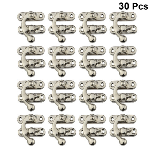 Fecho de segurança Box Lock com gancho à esquerda branco (30 peças) 1