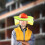 Sun Shield Cloth for Helmet Full Brim Reflective Yellow 4