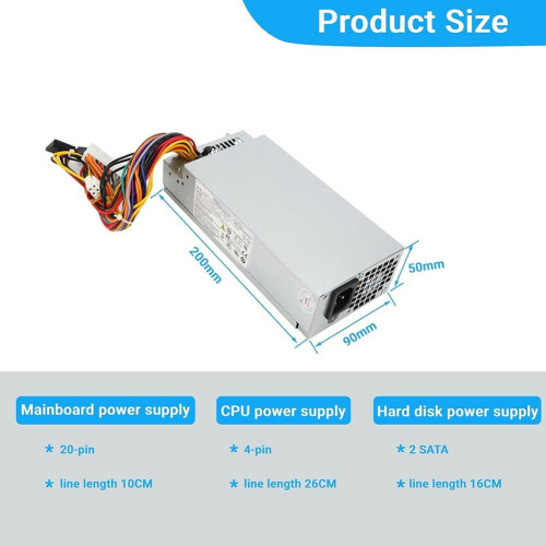 Fonte de alimentação para PC Mosiee 220W com chassis compactos 1