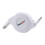 Cable de carga USB retráctil de 2 m, color blanco. 2