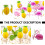 Décorations de table Eease19pcs Lovely Toppers, décorations créatives ananas, thème Hawaï 4
