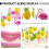 Décorations de table Eease19pcs Lovely Toppers, décorations créatives ananas, thème Hawaï 6