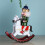 Prettyui wooden rocking horse nutcracker ornament30cm 3