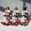 Prettyui wooden rocking horse nutcracker ornament30cm 6
