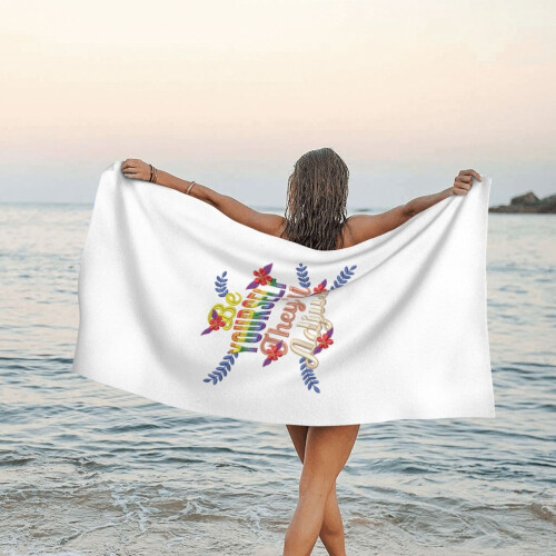 Toalha de praia LGBTQ Pride em microfibra, 76 x 152 cm (30 x 60 polegadas). 2