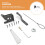 FRCOLOR Self-Locking Gate Latch Heavy Duty 1 Set 7