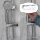 Support mural réglable pour barre de douche 2