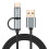 Pozlátený dátový kábel Type-C na Micro USB, 1 m 6