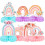 Ease Rainbow Honeycomb-bordpynt til borddekorationer (70 tegn) 3