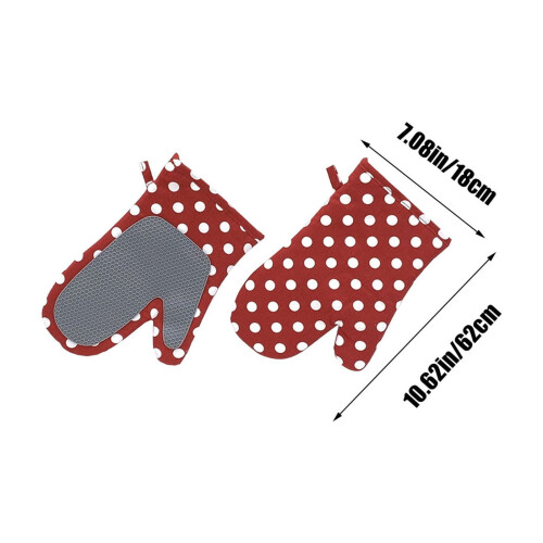 Gants isolants pour micro-ondes, doublés de gel de silice épais 2