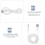 Cablu de încărcare Ease USB la DC 3,5x1,35 mm, pachet de 2 4