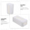 Wall-mounted paper box trash bag holder white ABS 4