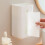 Wall-mounted paper box trash bag holder white ABS 5