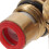 Eease bathroom faucet disc core hot cold2pcs red 7