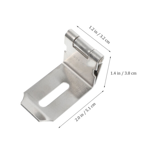 Stainless Steel Cabinet Hasp Lock 2 pcs 1