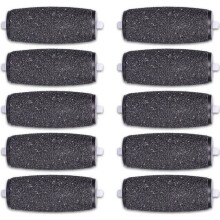 Pack of 10 Replacement Rollers for Velvet Smooth Foot File, Extra Rough, Durable Pedicure Refills
