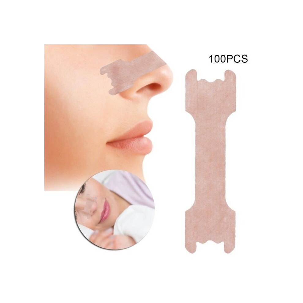 100-Piece Anti-Snoring Nasal Strips, Breathing Aid for Better Sleep, Helps Reduce Snoring and Improve Airflow