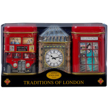 New English Teas Traditions of London Mini Tin Triple Pack Loose Tea 65 g