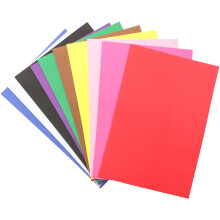 Foam Paper Craft Sheets Orange A4 10 Pieces