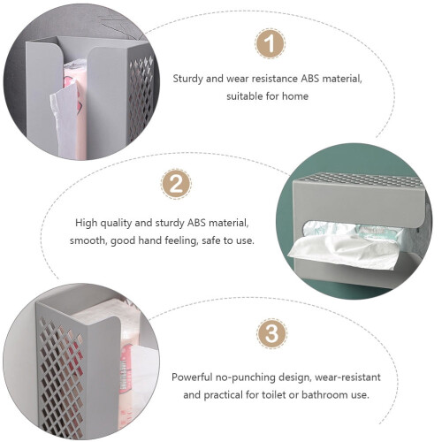 Porta-lenços de papel para parede, 1 peça 1